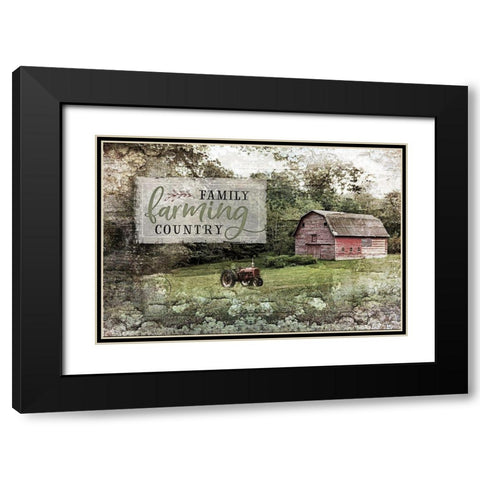 Farm, Family, Country Black Modern Wood Framed Art Print with Double Matting by Pugh, Jennifer