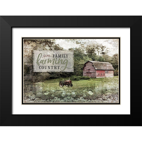 Farm, Family, Country Black Modern Wood Framed Art Print with Double Matting by Pugh, Jennifer