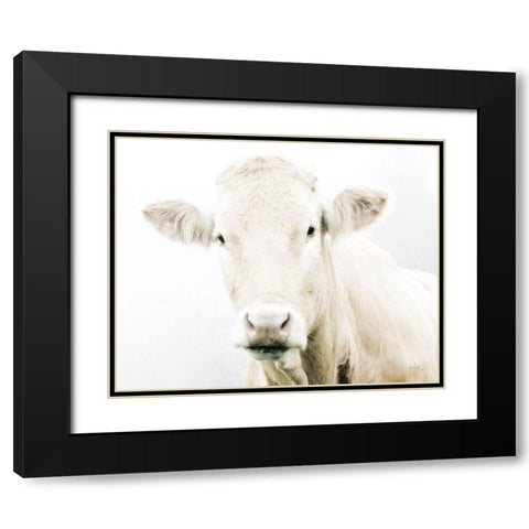 Cow II Black Modern Wood Framed Art Print with Double Matting by Pugh, Jennifer