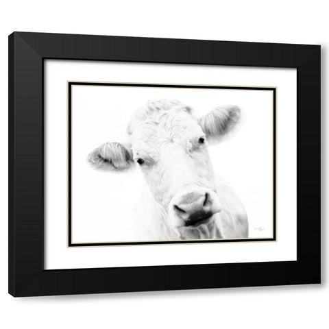 Cow IV Black Modern Wood Framed Art Print with Double Matting by Pugh, Jennifer