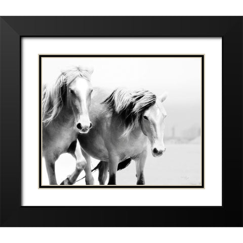 Horse II Black Modern Wood Framed Art Print with Double Matting by Pugh, Jennifer