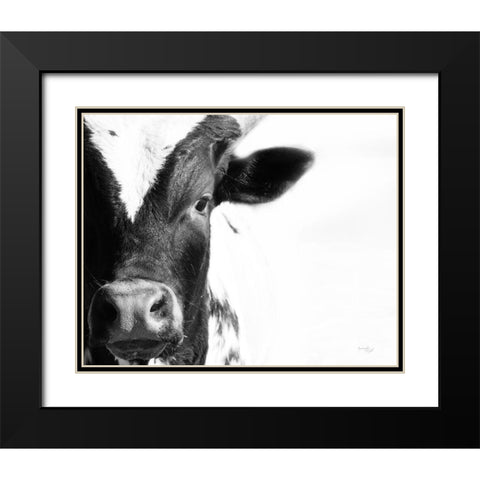 Cow VI Black Modern Wood Framed Art Print with Double Matting by Pugh, Jennifer