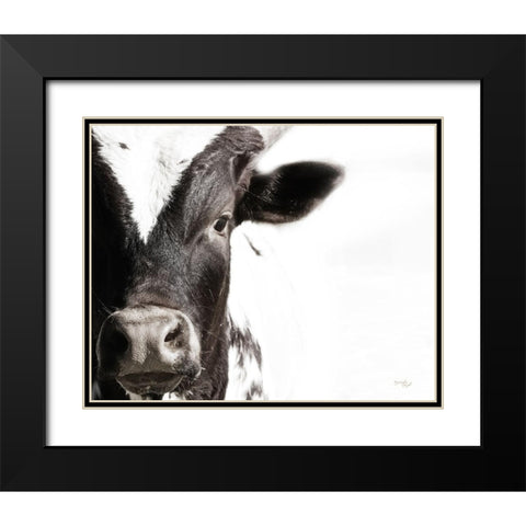 Cow VII Black Modern Wood Framed Art Print with Double Matting by Pugh, Jennifer