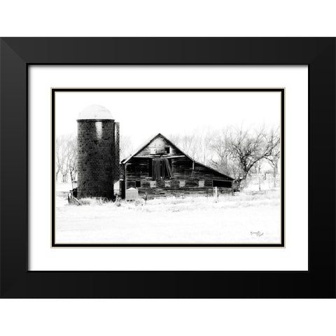 Barn II Black Modern Wood Framed Art Print with Double Matting by Pugh, Jennifer