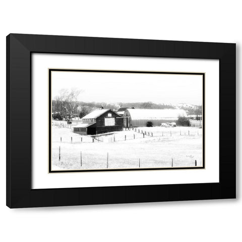 Barn VI Black Modern Wood Framed Art Print with Double Matting by Pugh, Jennifer