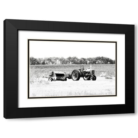 Tractor III Black Modern Wood Framed Art Print with Double Matting by Pugh, Jennifer