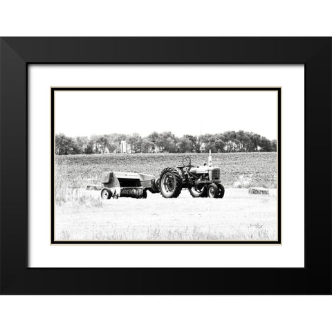 Tractor III Black Modern Wood Framed Art Print with Double Matting by Pugh, Jennifer