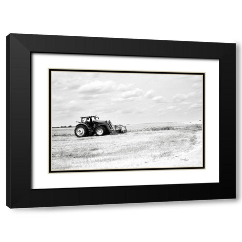 Tractor IV Black Modern Wood Framed Art Print with Double Matting by Pugh, Jennifer