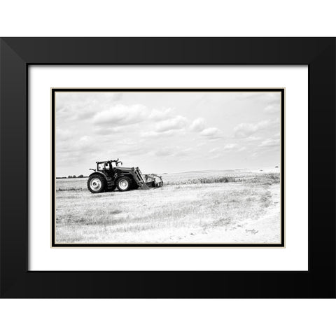 Tractor IV Black Modern Wood Framed Art Print with Double Matting by Pugh, Jennifer