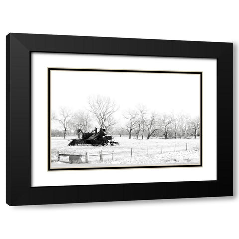 Tractor VII Black Modern Wood Framed Art Print with Double Matting by Pugh, Jennifer