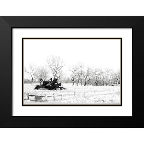 Tractor VII Black Modern Wood Framed Art Print with Double Matting by Pugh, Jennifer