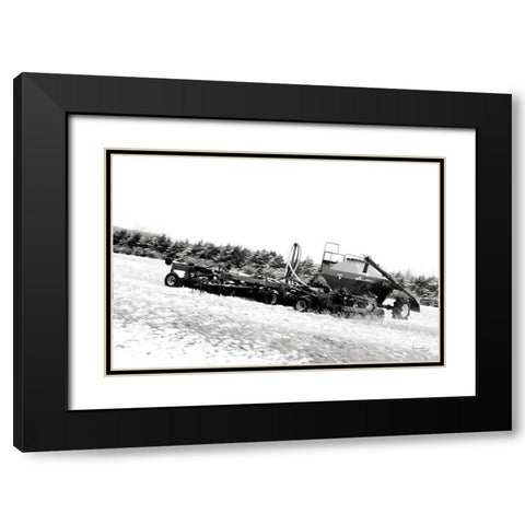 Tractor VIII Black Modern Wood Framed Art Print with Double Matting by Pugh, Jennifer