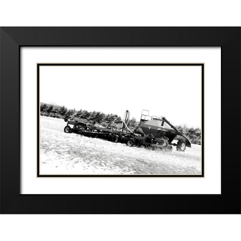 Tractor VIII Black Modern Wood Framed Art Print with Double Matting by Pugh, Jennifer