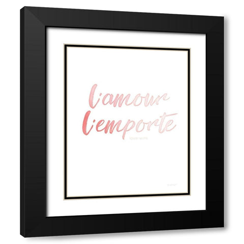 Lamour Lemporte Black Modern Wood Framed Art Print with Double Matting by Pugh, Jennifer