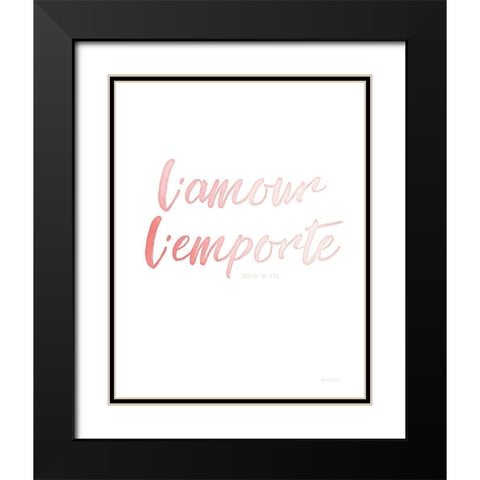 Lamour Lemporte Black Modern Wood Framed Art Print with Double Matting by Pugh, Jennifer