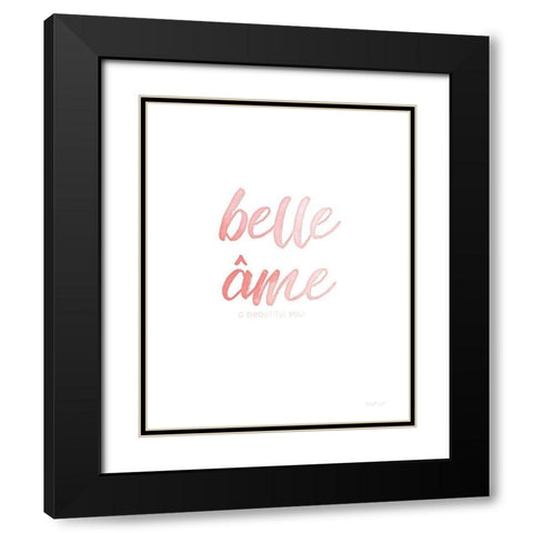 Belle Ame Black Modern Wood Framed Art Print with Double Matting by Pugh, Jennifer