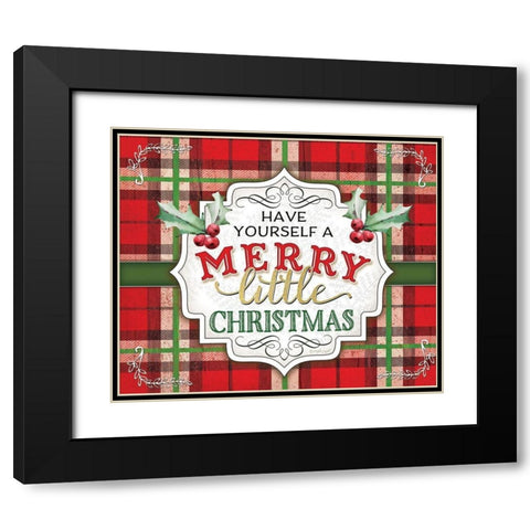 Have Yourself a Merry Black Modern Wood Framed Art Print with Double Matting by Pugh, Jennifer