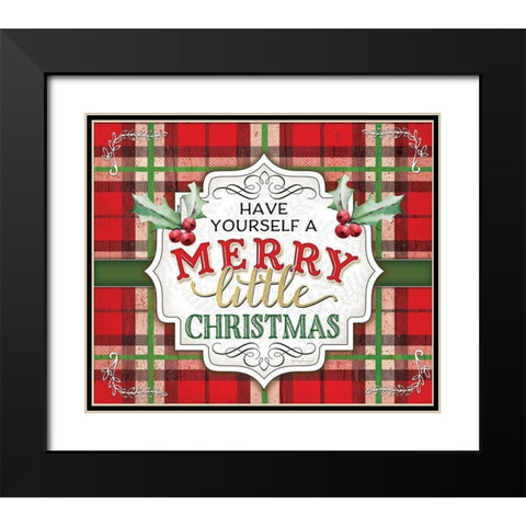 Have Yourself a Merry Black Modern Wood Framed Art Print with Double Matting by Pugh, Jennifer