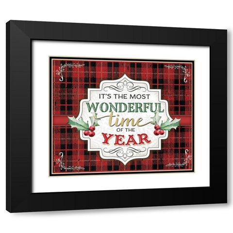 Wonderful Time of the Year Black Modern Wood Framed Art Print with Double Matting by Pugh, Jennifer