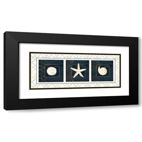 Coastal Panel III Black Modern Wood Framed Art Print with Double Matting by Pugh, Jennifer