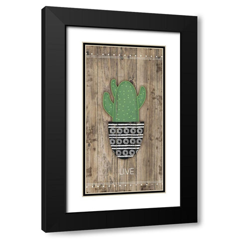 Live Black Modern Wood Framed Art Print with Double Matting by Pugh, Jennifer