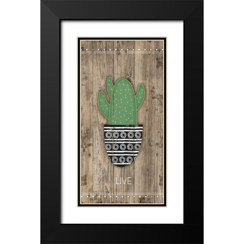 Live Black Modern Wood Framed Art Print with Double Matting by Pugh, Jennifer