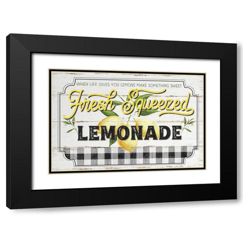 Fresh Squeezed Black Modern Wood Framed Art Print with Double Matting by Pugh, Jennifer