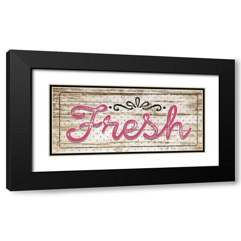 Fresh Black Modern Wood Framed Art Print with Double Matting by Pugh, Jennifer