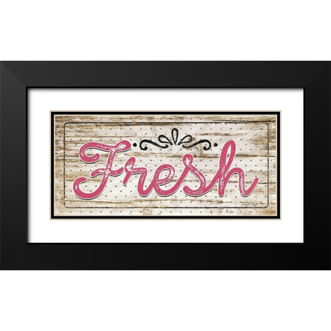 Fresh Black Modern Wood Framed Art Print with Double Matting by Pugh, Jennifer