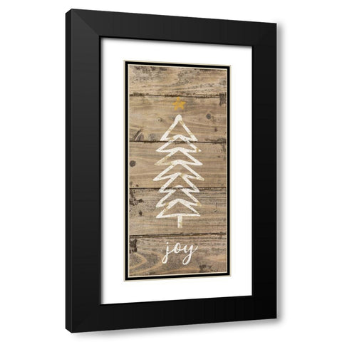 Christmas Tree I Black Modern Wood Framed Art Print with Double Matting by Pugh, Jennifer