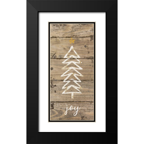 Christmas Tree I Black Modern Wood Framed Art Print with Double Matting by Pugh, Jennifer