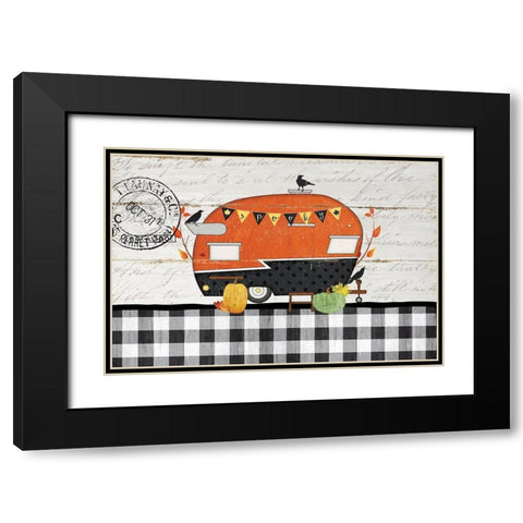 Spooky Camper Black Modern Wood Framed Art Print with Double Matting by Pugh, Jennifer