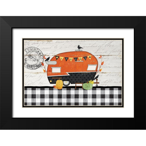 Spooky Camper Black Modern Wood Framed Art Print with Double Matting by Pugh, Jennifer