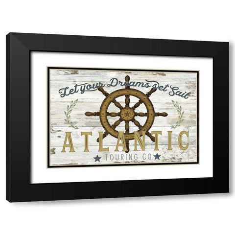 Atlantic Touring Co. Black Modern Wood Framed Art Print with Double Matting by Pugh, Jennifer