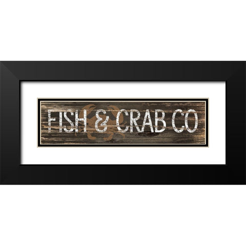 Fish and Crab Co. Black Modern Wood Framed Art Print with Double Matting by Pugh, Jennifer