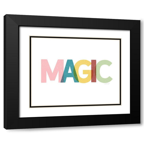 Magic Black Modern Wood Framed Art Print with Double Matting by Pugh, Jennifer