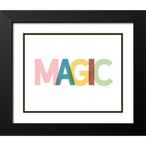 Magic Black Modern Wood Framed Art Print with Double Matting by Pugh, Jennifer