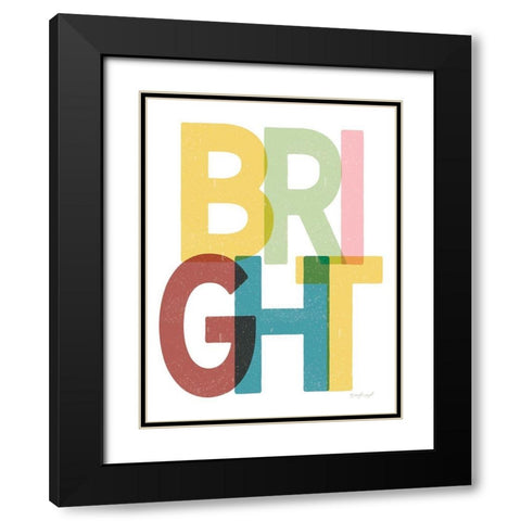 Bright Black Modern Wood Framed Art Print with Double Matting by Pugh, Jennifer