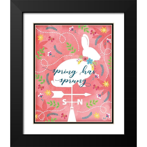 Spring Has Sprung Black Modern Wood Framed Art Print with Double Matting by Pugh, Jennifer