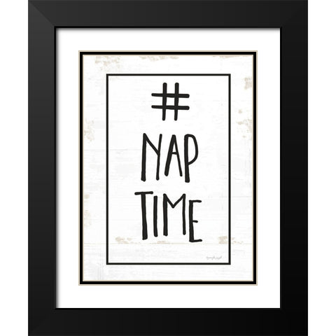 Nap Time Black Modern Wood Framed Art Print with Double Matting by Pugh, Jennifer