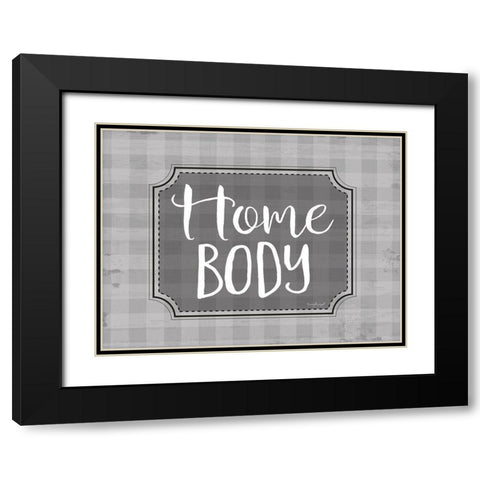 Home Body Black Modern Wood Framed Art Print with Double Matting by Pugh, Jennifer