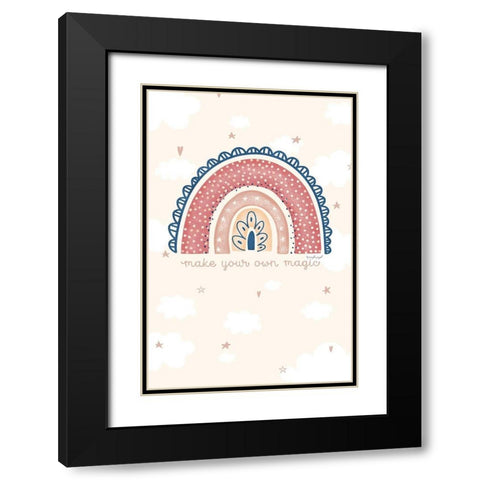 Make Your Own Magic Black Modern Wood Framed Art Print with Double Matting by Pugh, Jennifer