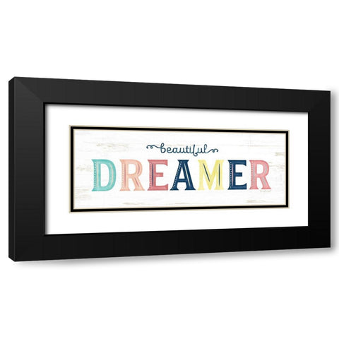 Dreamer Black Modern Wood Framed Art Print with Double Matting by Pugh, Jennifer