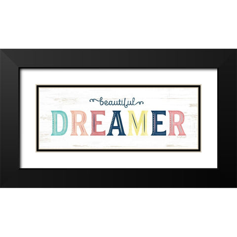 Dreamer Black Modern Wood Framed Art Print with Double Matting by Pugh, Jennifer