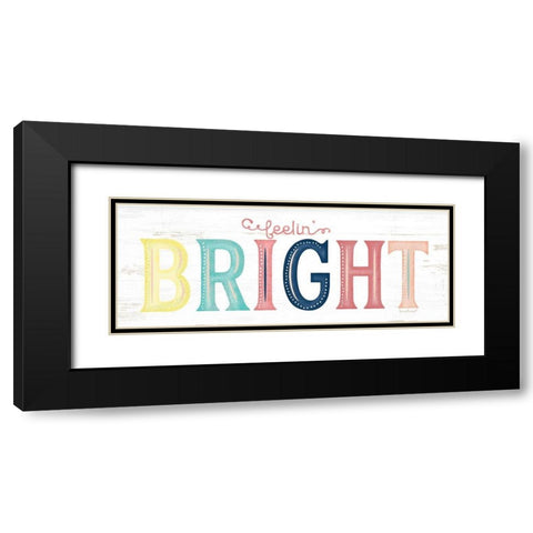 Bright Black Modern Wood Framed Art Print with Double Matting by Pugh, Jennifer