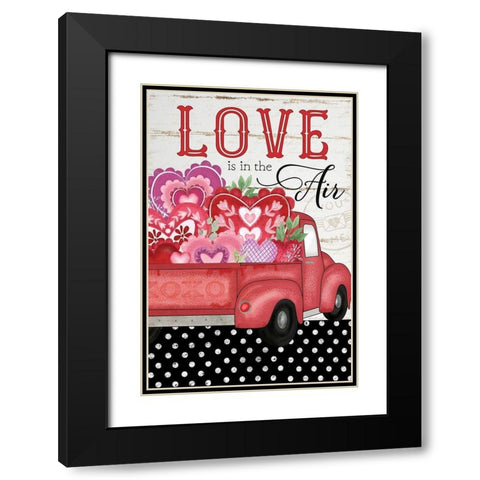 Love is in the Air Black Modern Wood Framed Art Print with Double Matting by Pugh, Jennifer