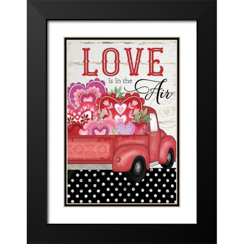 Love is in the Air Black Modern Wood Framed Art Print with Double Matting by Pugh, Jennifer