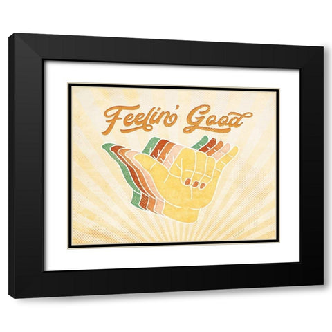 Feelin Good Black Modern Wood Framed Art Print with Double Matting by Pugh, Jennifer