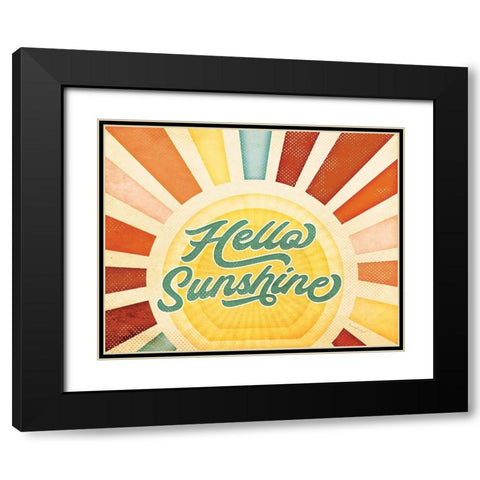 Sunshine Black Modern Wood Framed Art Print with Double Matting by Pugh, Jennifer