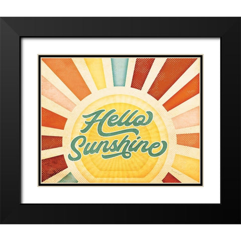 Sunshine Black Modern Wood Framed Art Print with Double Matting by Pugh, Jennifer